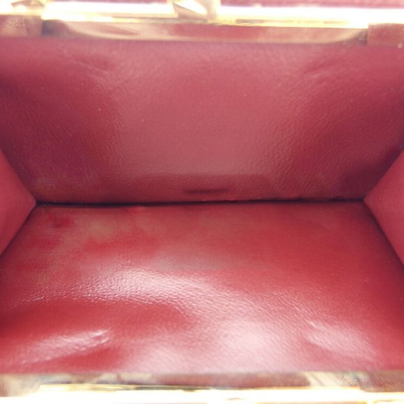 Authentic Cartier purses mast line Bordeaux leather Auth used - Picture 6 of 8